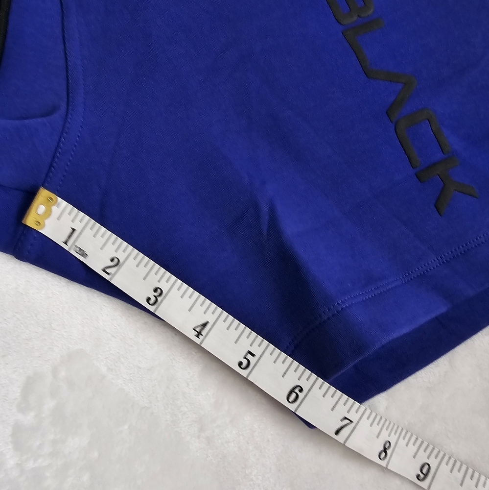 Mens Actively Black Athleisure Shorts Royal Blue Size M New With Tag - Picture 7 of 15